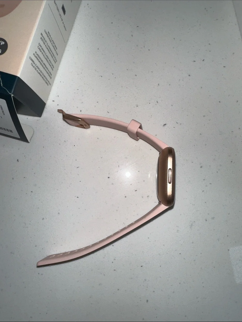 Fitbit Versa 2 Pink/Gold Smartwatch with Blush Band